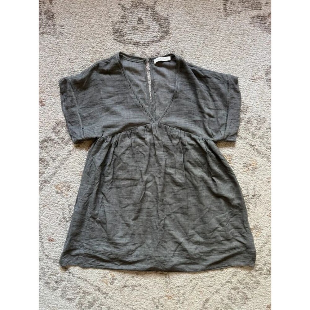 Mustard seed gray babydoll tunic dress